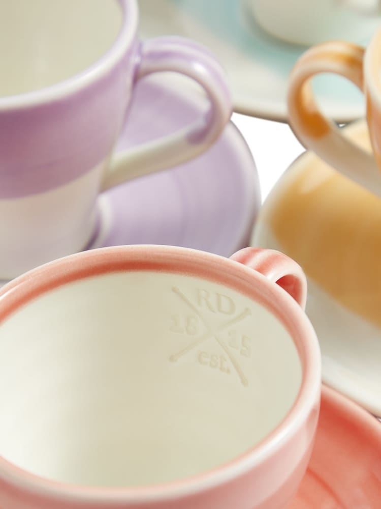 Royal Doulton Set of 4 1815 Bright Espresso and Saucer - Image 6 of 6