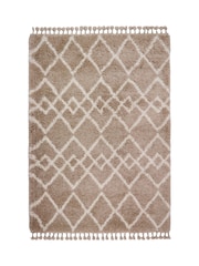 Origins Beige Morocco Shaggy Rug - Image 2 of 5