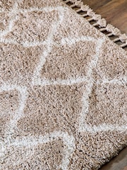 Origins Beige Morocco Shaggy Rug - Image 5 of 5