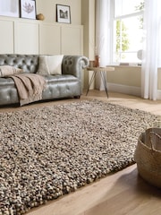 Origins Cream Rocks Shaggy Rug - Image 5 of 5