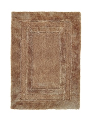 Origin Rug Collection. Brown Frame Shaggy Pile Rug - Image 2 of 4