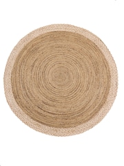 Origin Rug Collection. Cream Jute Border Rug - Image 4 of 6