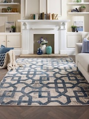 Origin Rug Collection. Blue Easy Care Avanti Rug - Image 1 of 4