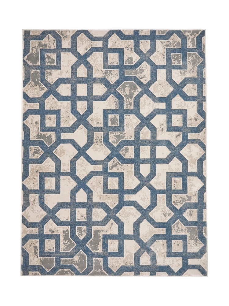 Origin Rug Collection. Blue Easy Care Avanti Rug - Image 2 of 4