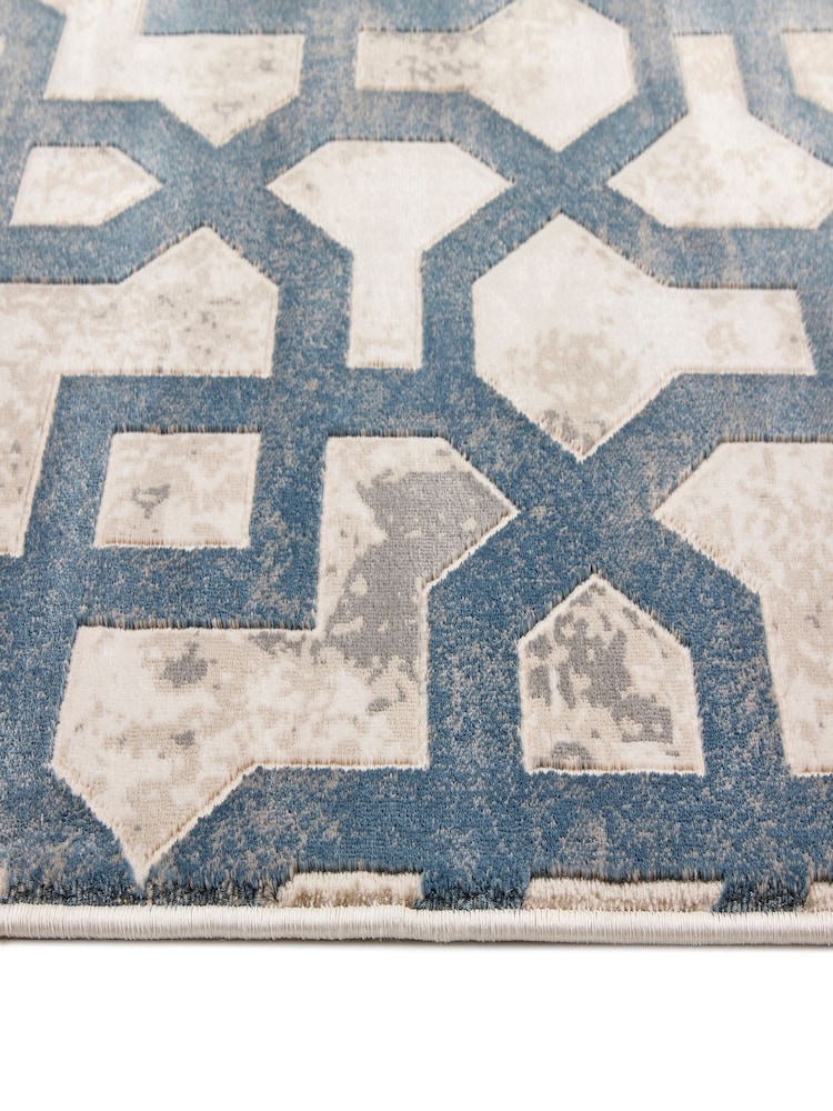 Origin Rug Collection. Blue Easy Care Avanti Rug - Image 4 of 4