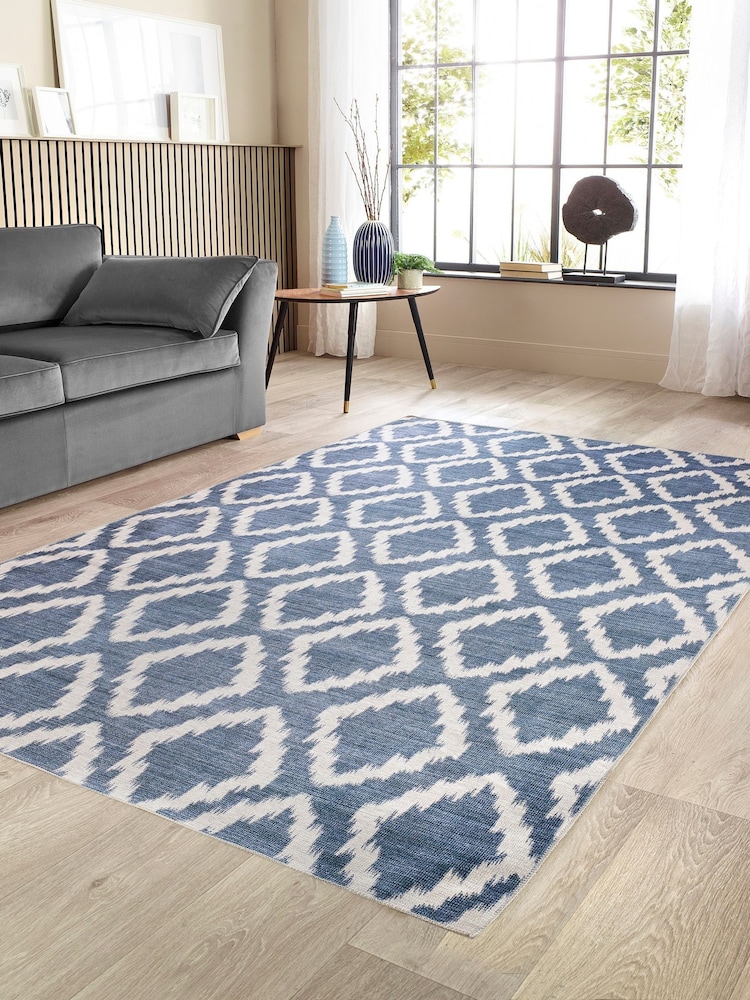 Origin Rug Collection. Blue Washable Como Rug - Image 1 of 5