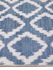 Origin Rug Collection. Blue Washable Como Rug - Image 4 of 5