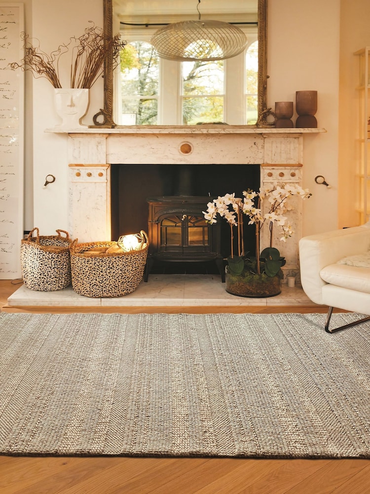 Origin Rug Collection. Cream Chunky Knit Rug - Image 2 of 6