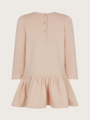 Monsoon Pink Baby 100% Cotton Christmas Tree Bow Dress - Image 2 of 2