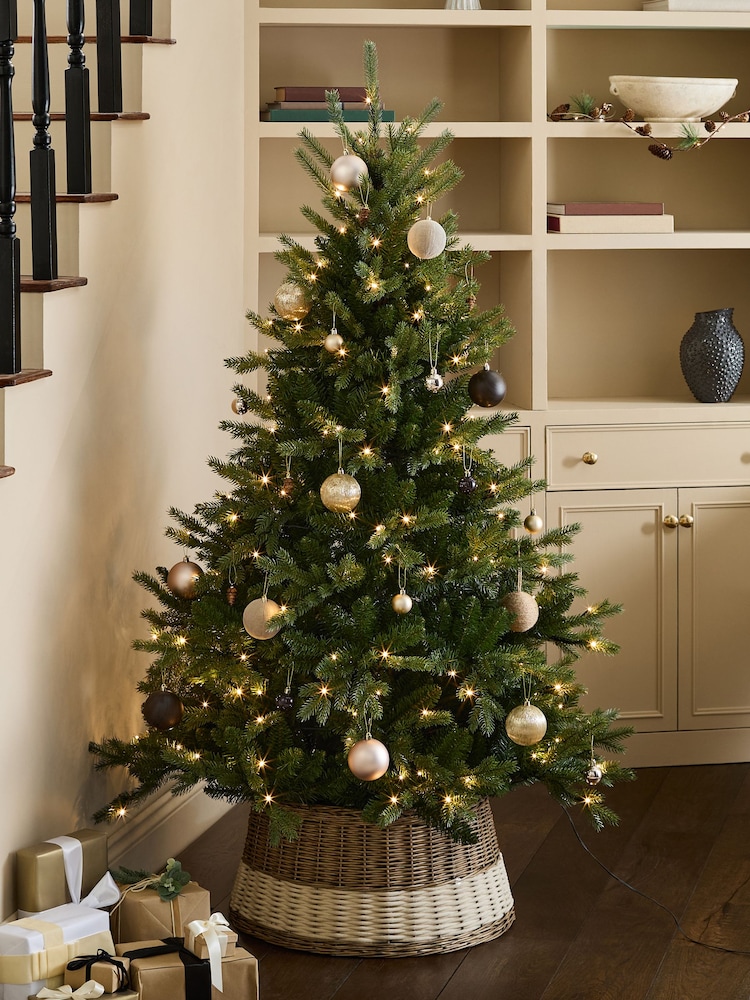 Green Nordmann Fir 6ft Pre Lit Christmas Tree - Image 1 of 1