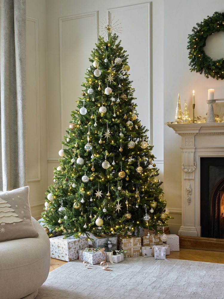 Green Collection Luxe Grand Fir Pre Lit 8ft Christmas Tree - Image 1 of 7