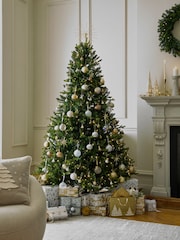 Green Collection Luxe Grand Fir Pre Lit 7ft Christmas Tree - Image 1 of 7