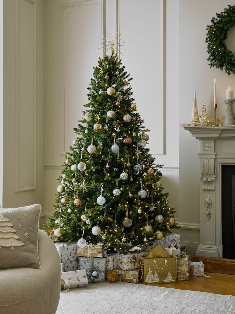 Green Collection Luxe Grand Fir Pre Lit 7ft Christmas Tree - Image 1 of 7