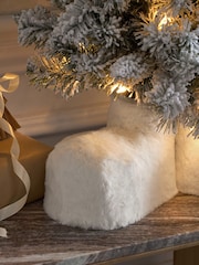 White 3ft Gonk Pre Lit Snowy Christmas Tree - Image 4 of 7