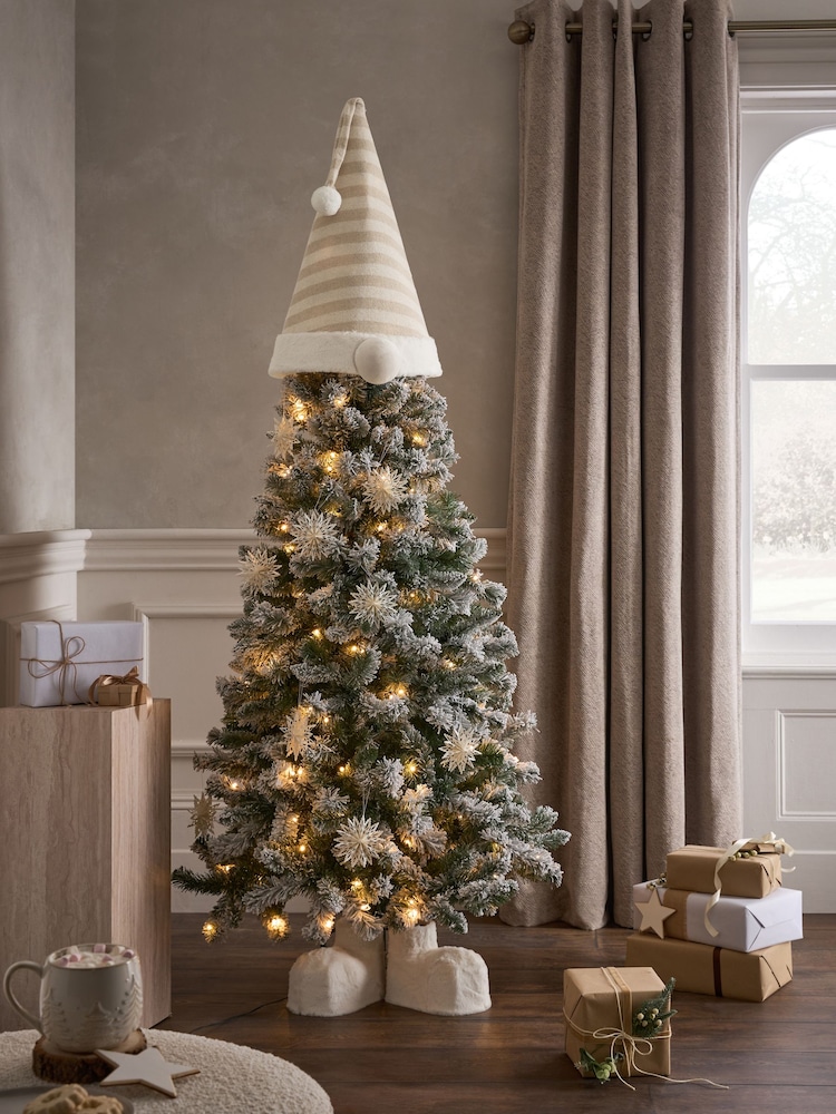 White 6ft Gonk Pre Lit Snowy Christmas Tree - Image 1 of 5