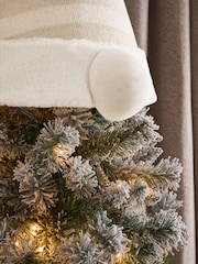 White 6ft Gonk Pre Lit Snowy Christmas Tree - Image 4 of 5