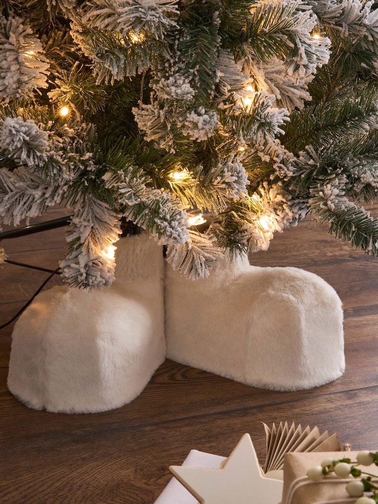 White 6ft Gonk Pre Lit Snowy Christmas Tree - Image 5 of 5