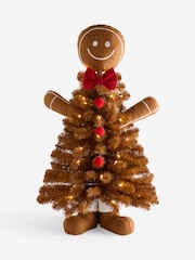 Brown 3ft Gingerbread Pre Lit Christmas Tree - Image 1 of 1