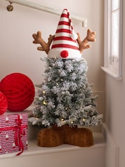 Snowy Reindeer Novelty Pre Lit 3ft Christmas Tree - Image 1 of 4