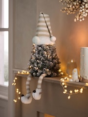 Natural 1.5ft Gonk Pre Lit Snowy Christmas Tree - Image 1 of 7