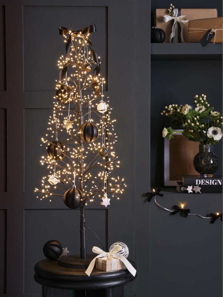 Black Twig Light 3ft Pre Lit Christmas Tree - Image 1 of 7