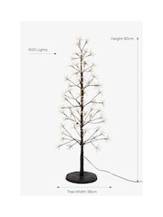 Black Twig Light 3ft Pre Lit Christmas Tree - Image 4 of 7