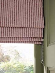 Pink Ready Made Blackout Roman Brushed Stripe Blinds - Image 3 of 7