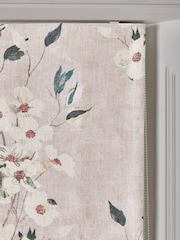 Natural Ready Made Blackout Roman Floral Print Blinds - Image 4 of 7