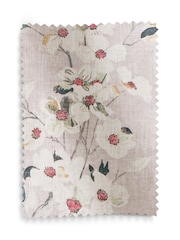 Natural Ready Made Blackout Roman Floral Print Blinds - Image 6 of 7