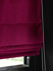 Pink Berry Ready Made Blackout Matte Velvet Roman Blinds - Image 2 of 4