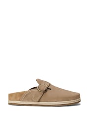 Crema - Sandalias tipo zuecos de ante Turbach de Polo Ralph Lauren - Imagen 1 de 4