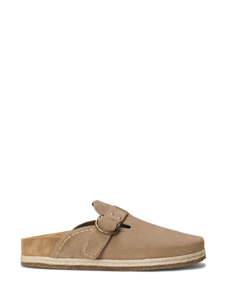 Crema - Sandalias tipo zuecos de ante Turbach de Polo Ralph Lauren - Imagen 1 de 4