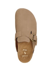 Crema - Sandalias tipo zuecos de ante Turbach de Polo Ralph Lauren - Imagen 3 de 4
