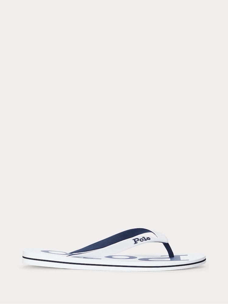 Polo Ralph Lauren White Camo Print Flip Flops - Image 2 of 4 Polo Ralph Lauren White Camo Print Flip Flops - Image 2 of 4