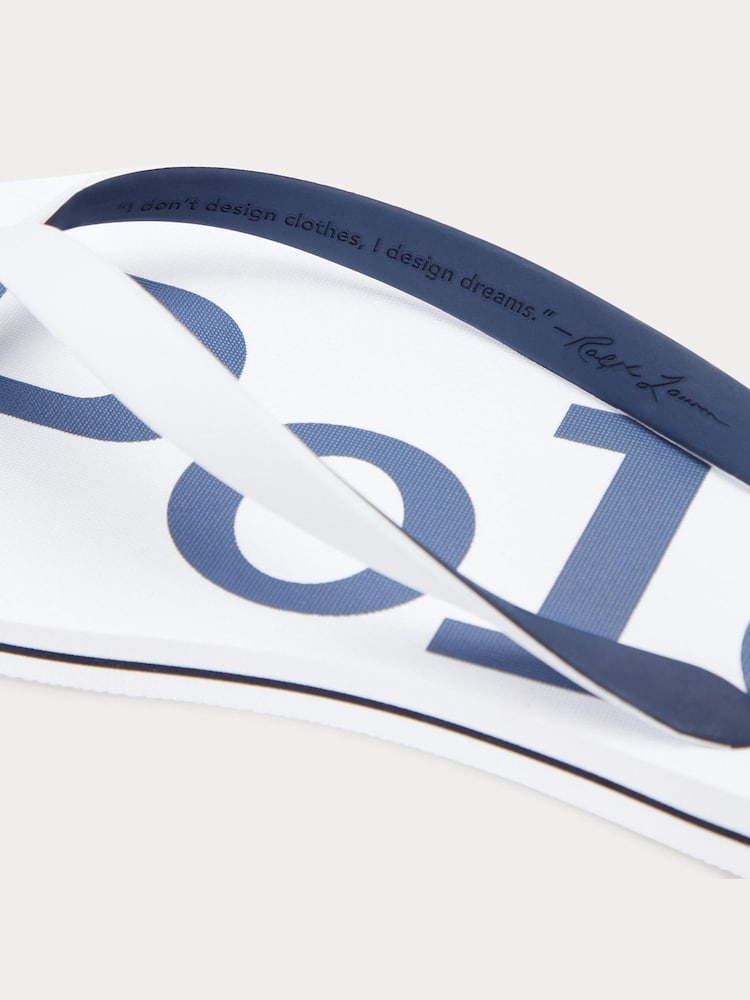 Polo Ralph Lauren White Camo Print Flip Flops - Image 4 of 4 Polo Ralph Lauren White Camo Print Flip Flops - Image 4 of 4