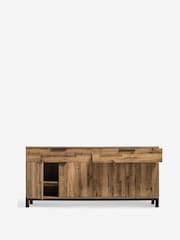Dark Natural Bronx Oak Effect Extra Large Sideboard - Image 6 of 12
