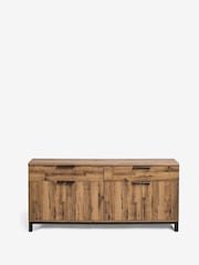 Dark Natural Bronx Oak Effect Extra Large Sideboard - Image 8 of 12