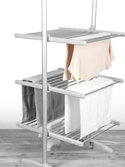 Beldray Grey Three Tier Heated Airer - Image 3 of 5