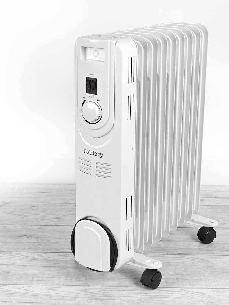 Beldray White 9 Fin Oil Radiator - Image 1 of 6