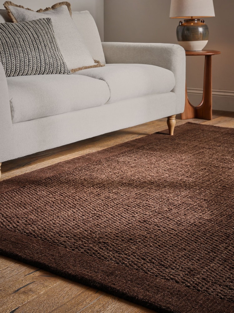 Brown Florence Border Rug - Image 2 of 5