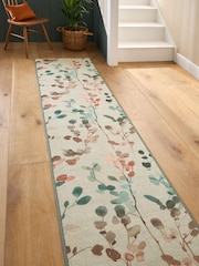 Multi Washable Autumnal Floral Print Runner - Image 1 of 5