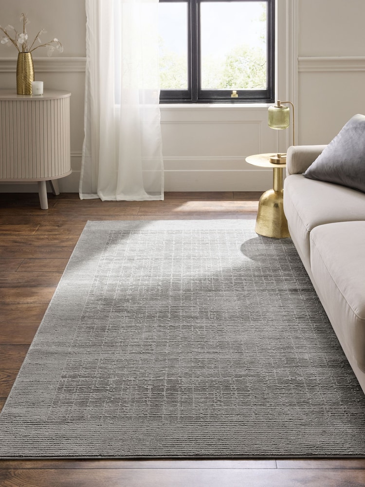Silver Blair Border Rug - Image 1 of 6