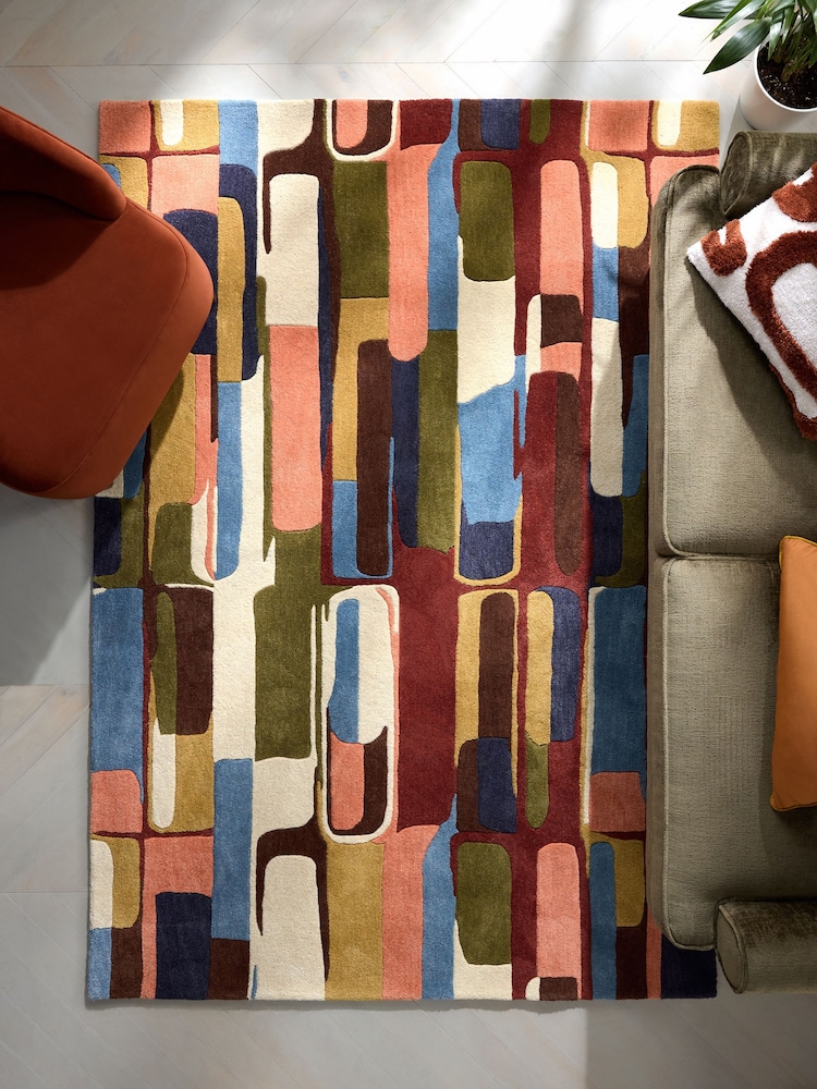 Multi Bright Kenny Abstract Rug - Image 1 of 5 Multi Bright Kenny Abstract Rug - Image 1 of 5