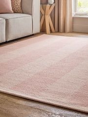 Pink Bold Stripe Woven Rug - Image 2 of 5
