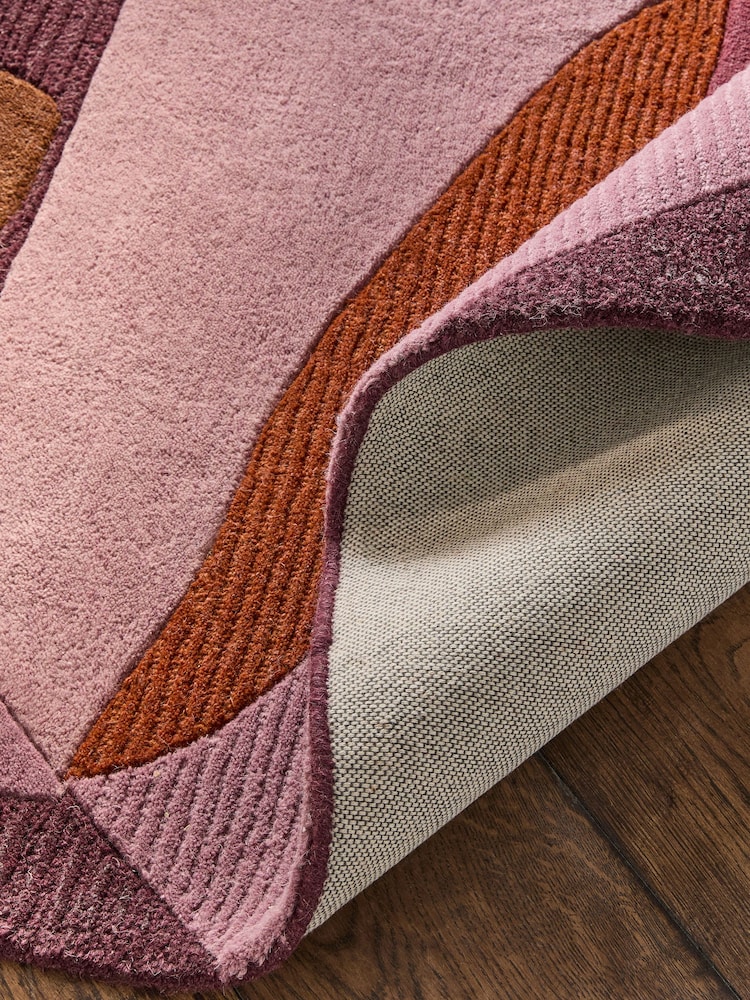 Burgundy Red Nature Leaf Rug - Image 5 of 5