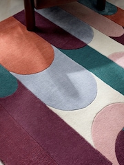Pink/Blue Retro Shapes Rug - Image 4 of 7
