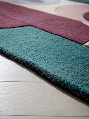 Pink/Blue Retro Shapes Rug - Image 5 of 7