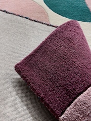 Pink/Blue Retro Shapes Rug - Image 7 of 7