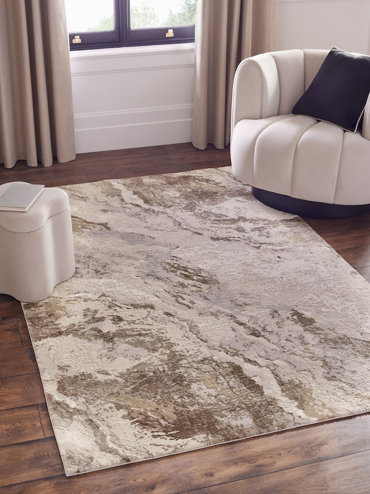 Silver Chic Mineral Effect Rug - Image 1 of 4 Silver Chic Mineral Effect Rug - Image 1 of 4
