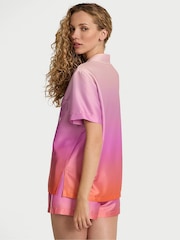 Victoria's Secret Pink Ombre Satin Short Pyjama Set - Image 2 of 2